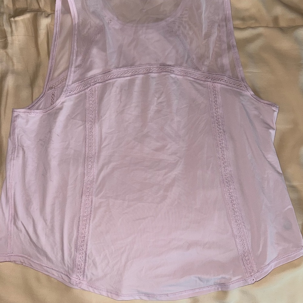 lululemon athletica Pink sculpt crop tank